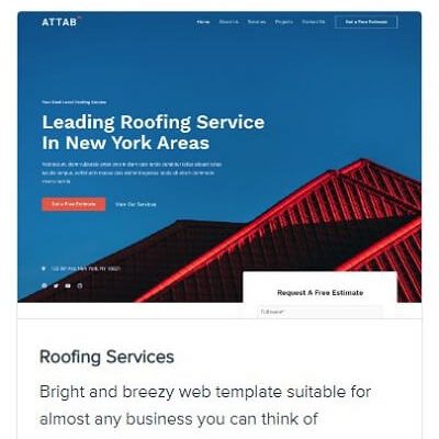 Roofing Website 400x476